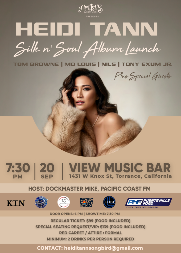 Heidi Tann to Celebrate the Launch of Silk n’ Soul with a Formal Red Carpet Album Release Event
